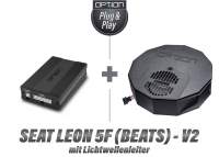 Seat Leon 5F mit Beats Soundsystem (mit Lichtwellenleiter) | DSP Soundsystem & Reserverad-Subwoofer 