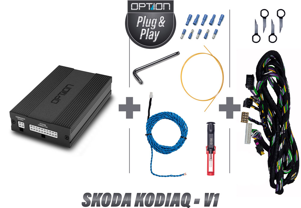 Skoda Kodiaq Soundsystem Upgrade V1 | DSP-Verstärker mit Subwoofer-Anschluß | Option DSP-6