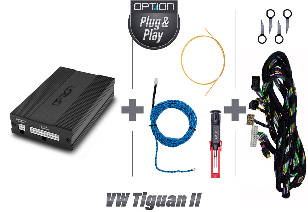 DSP-6-VW-Tiguan-II auch Hybrid | Sound-Upgrade | DSP Endstufe + opt. Subwoofer | Plug&Play |OPTION