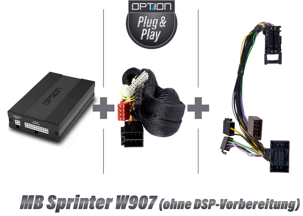 Mercedes Sprinter W907W910 Soundsystem | ohne DSP-Vorbereitung | DSP-Verstärker | Option DSP6