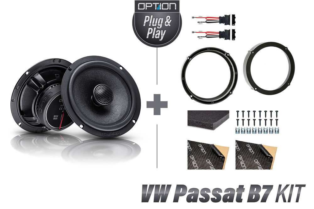 VW Passat B7 Lautsprecher Set | Heck | OPTION