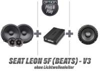 Seat Leon 5F mit Beats Soundsystem - ohne Lichtwellenleiter | DSP Soundsystem inkl. Lautsprecher Fro