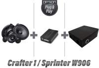 MB Sprinter W906 / VW Crafter 1 | Soundsystem inkl. Lautsprecher, Dämmung, DSP Endstufe und Subwoofe