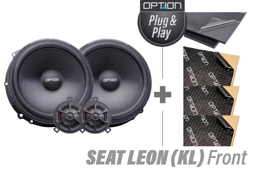 Seat  Cupra Leon KL Lautsprecher Front inkl. Dämmung | Plug & Play | OPTION