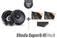 Skoda Superb III Lautsprecher Kit Heck | inkl. Dämmung und Zubehör | OPTION