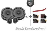 Dacia Sandero Lautsprecher Kit Front | Plug & Play | OPTION