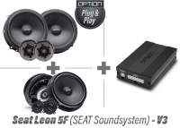 Seat Leon 5F mit Seat Sound System | DSP Soundsystem & Lautsprecherkit Front + Heck | V3 | OPTION