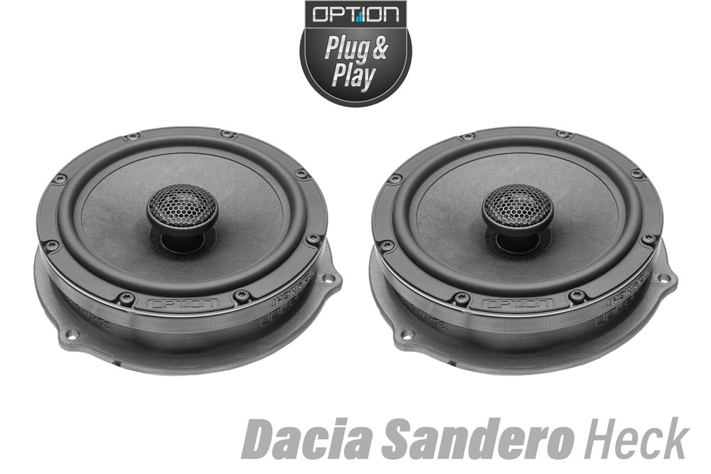 Dacia Sandero 3. Gen Lautsprecher Heck| Plug & Play | OPTION