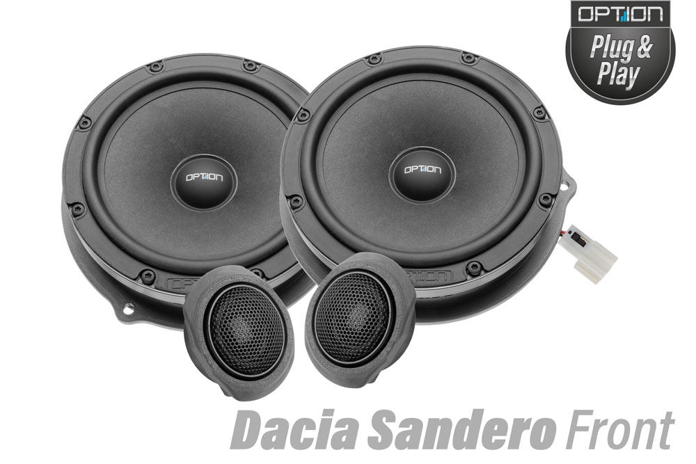 Dacia Sandero 3. Gen Lautsprecher Front | Plug & Play | OPTION