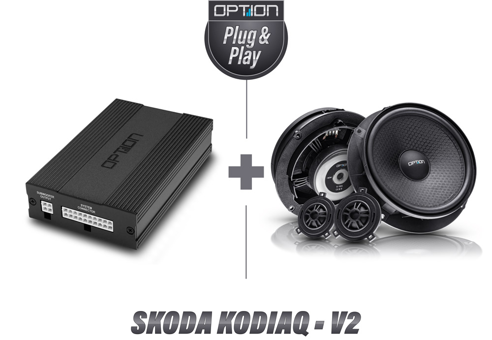 Skoda Kodiaq Soundsystem V2 | DSP-Verstärker + Lautsprecher  mit Subwoofer-Anschluß | OPTION