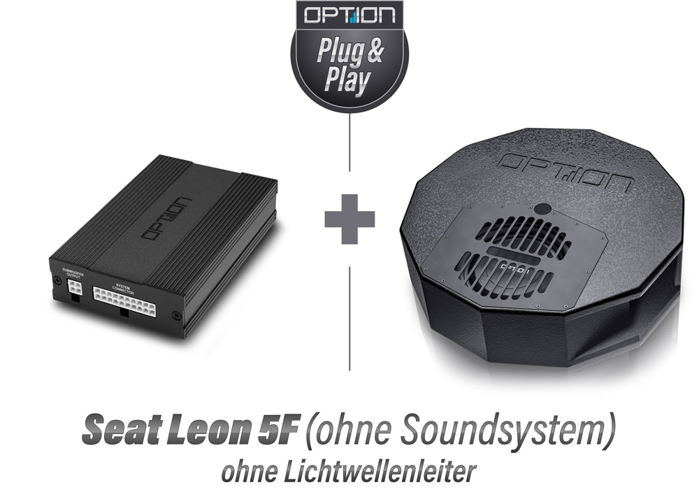 Seat Leon 5F ohne Soundsystem | DSP Soundsystem inkl. Reserverad-Subwoofer | V2 | OPTION