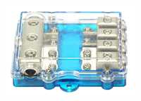 Sicherungsverteiler Mini ANL 3 x 20mm² -> 4 x 10mm² Satin Nickel