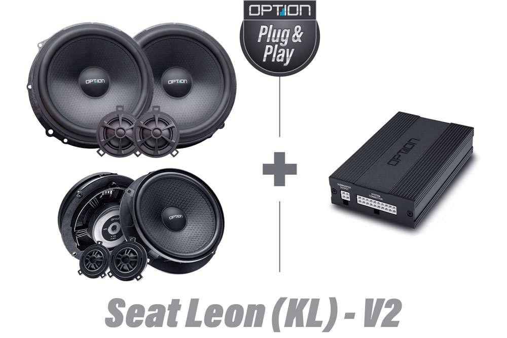 Seat Leon KL DSP-Soundsystem inkl. Lautsprecher Front + Heck | V2