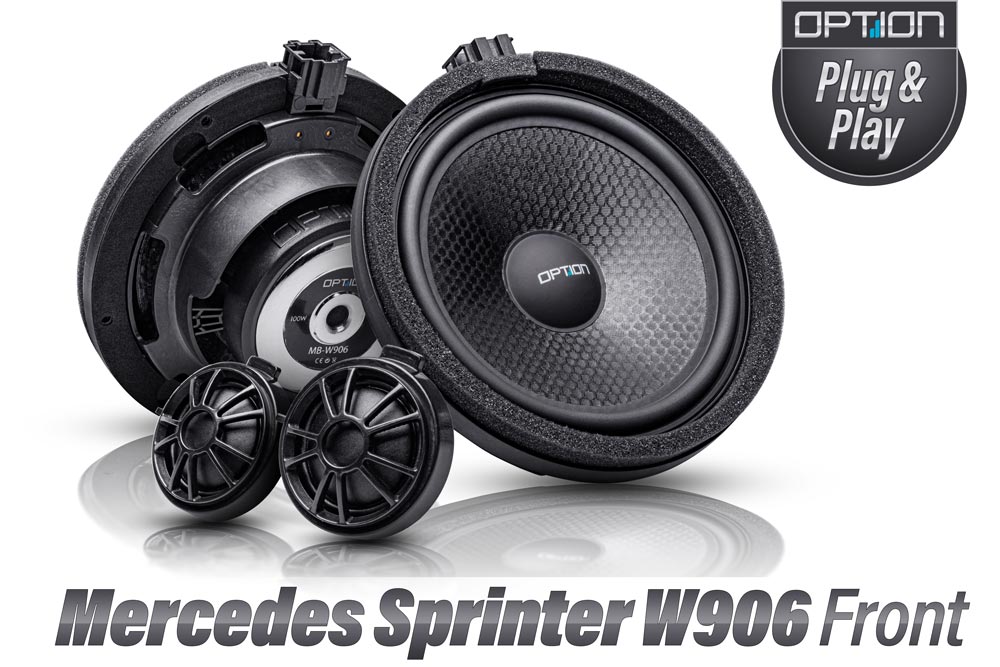 Für Mercedes Sprinter W906 ab 06 Upgrade Lautsprecher Boxen 165mm Koax Front 
