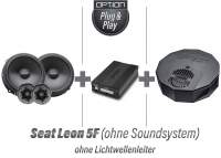 Seat Leon 5F (ohne Soundsystem) | DSP Soundsystem inkl. Lautsprecher vorne Reserverad-Subwoofer | V3