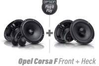 Opel Corsa F Lautsprecher Front & Heck | inkl. Dämmung und Zubehör | OPTION