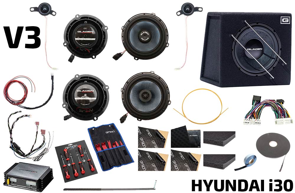 Hyundai i30 V3 Lautsprecher-Soundsystem mit Subwoofer