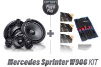 Mercedes Sprinter W906 Lautsprecher Komplett-Kit mit Center und Dämmung