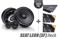 Seat Leon 5F | Lautsprecher Kit Heck| inkl. Dämmung und Zubehör | OPTION