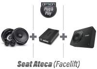 SEAT Ateca (Facelift) Soundsystem Komplettkit | DSP-Endstufe + Subwoofer + Lautsprecher | OPTION