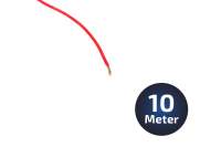 10-Meter Powerkabel rot 1,5 qmm Vollkupfer