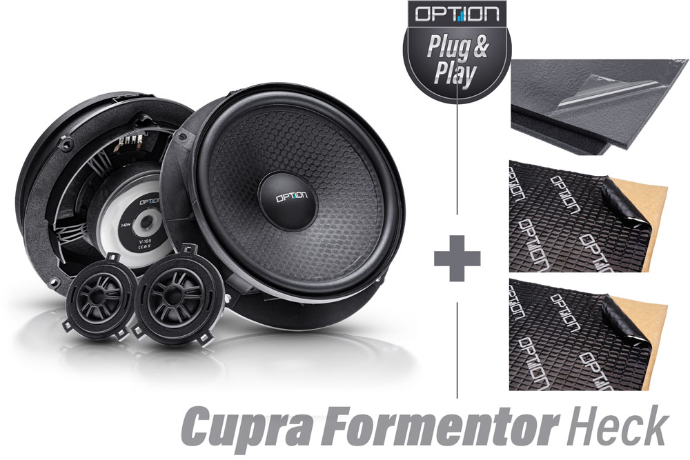 Cupra Formentor VZ Lautsprecher Heck inkl. Dämmung | Plug & Play | OPTION
