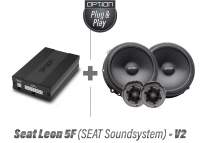 Seat Leon 5F mit Seat Sound System | DSP Soundsystem & Lautsprecherkit Front | V2 | OPTION