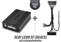 SEAT Leon 5F (Beats Soundsystem - mit Lichtwellenleiter) | DSP-Soundsystem | Plug & Play | OPTION